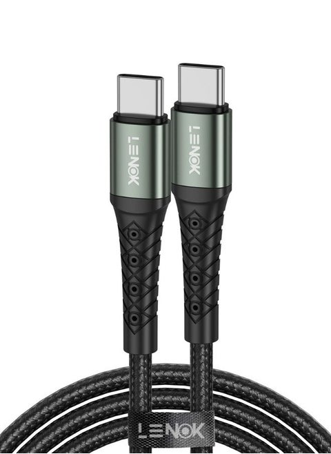 LENOK USB C Charger Cable 60W type C to type C Cable PD 3.0,Compatible with iPhone 15/15 Pro/Samsung Galaxy S23/22/Z Fold/Z Flip/Google Pixel 7/MacBook Air iPad Pro/Mini iPad 10, etc.