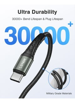LENOK LENOK USB C Charger Cable 60W type C to type C Cable PD 3.0,Compatible with iPhone 15/15 Pro/Samsung Galaxy S23/22/Z Fold/Z Flip/Google Pixel 7/MacBook Air iPad Pro/Mini iPad 10, etc.  - Image 5