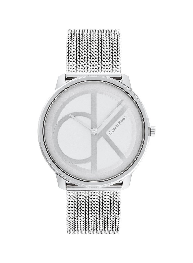 CALVIN KLEIN ساعة يد أنالوج دائرية مقاومة للماء مع ستانلس ستيل 25200027 - Image 2