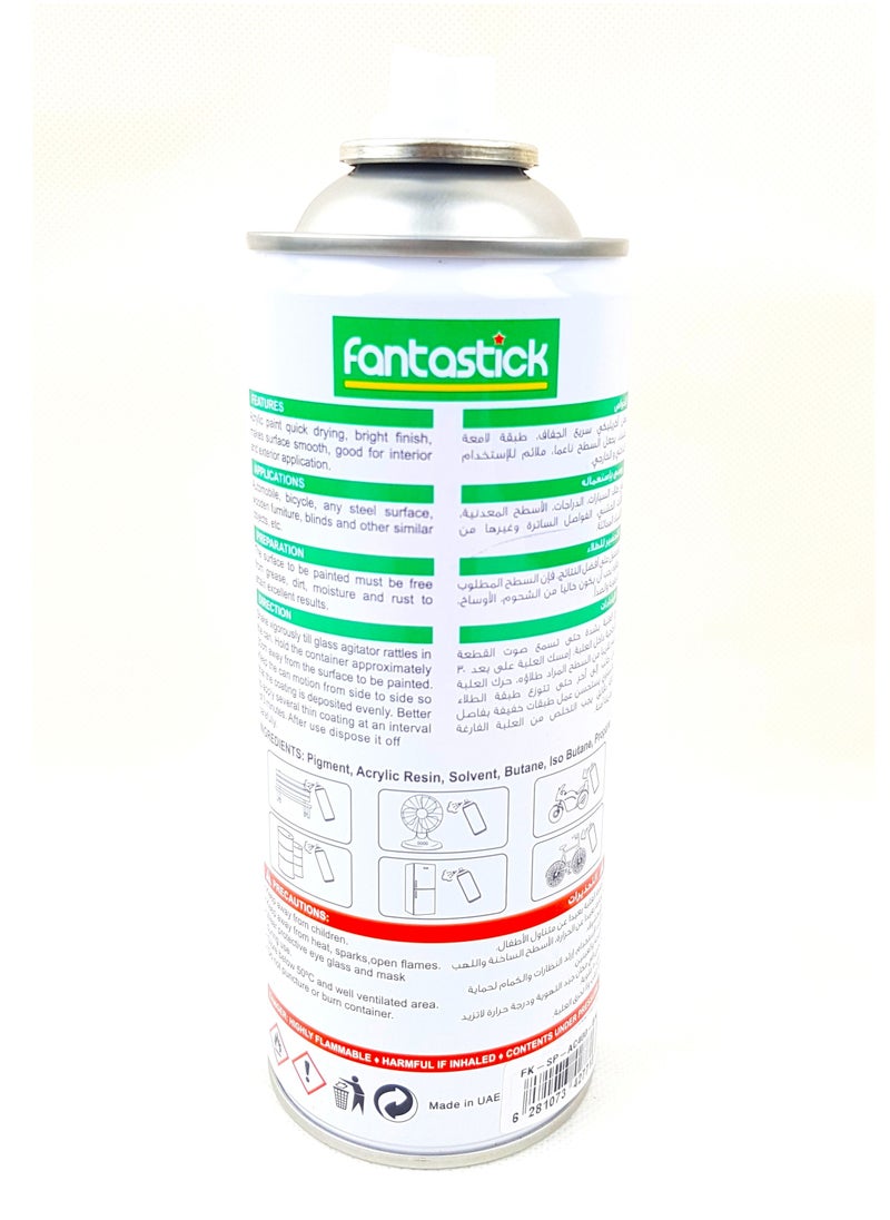 Fantastick - 400ml All Purpose Spray Paint Chrome Silver Color - Image 1