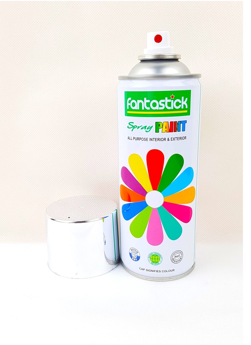 Fantastick - 400ml All Purpose Spray Paint Chrome Silver Color - Image 1