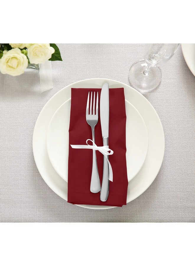 Utopia Kitchen مناديل مطبخ يوتوبيا الحمراء [12 عبوة، 18x18 بوصة] مزيج قطن ماص قابلة للغسل وإعادة الاستخدام للعشاء، المطعم، الغداء، الزفاف والفندق - Image 5