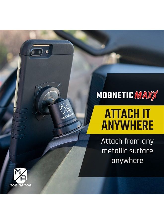 MOB ARMOR MobNetic Maxx - Magnetic Phone Mount - Cell Phone Holder - Mobile Phone Holder for Car, Truck, Boat, ATV - Smartphone Mount & Holder - Compatible with iPhone and Android - Image 2
