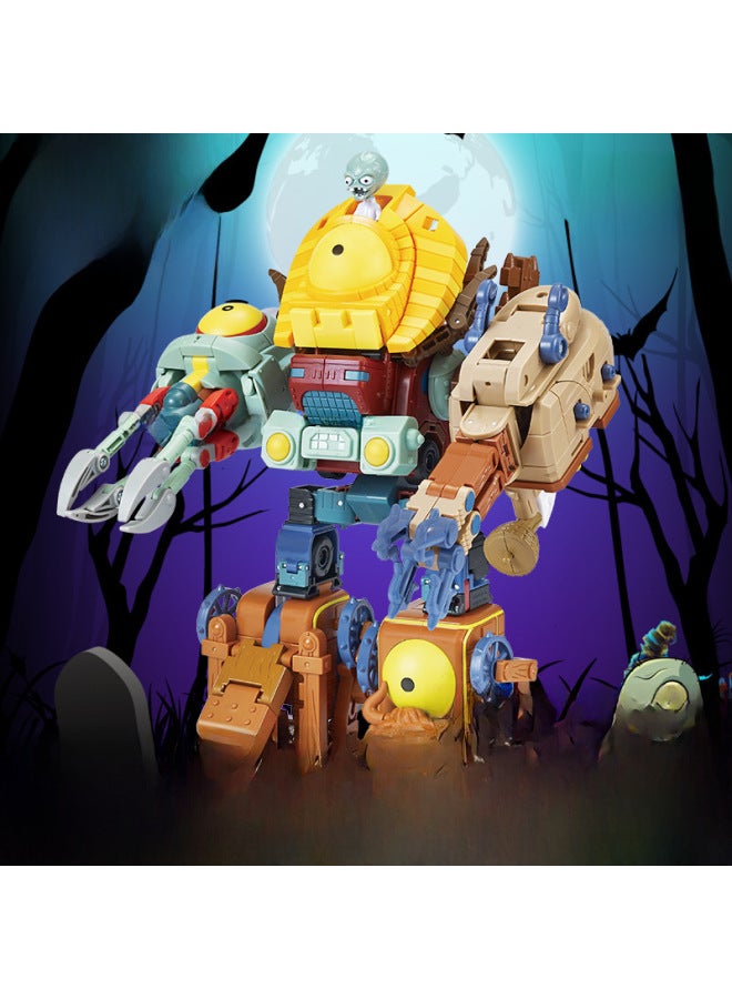 Xinle Genuine Plant War Zombie Deformation Toy Children's Educational Boy Mecha Giant Fit Robot-Color:2607 Sea And Land Mecha Octopus Pirate Ship 【alloy Gift Box Edition】 - Image 2