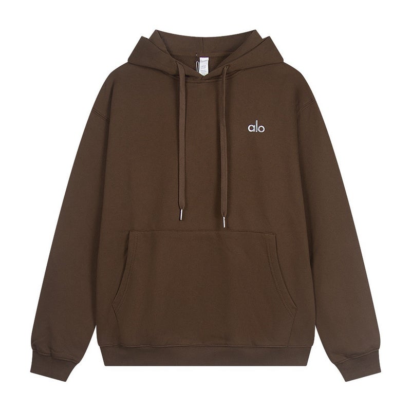 Cross-Border Correct Version Allo Autumn/Winter New Loose Terry Hooded Sweatshirt Couple Style  Dropshipping - Image 3