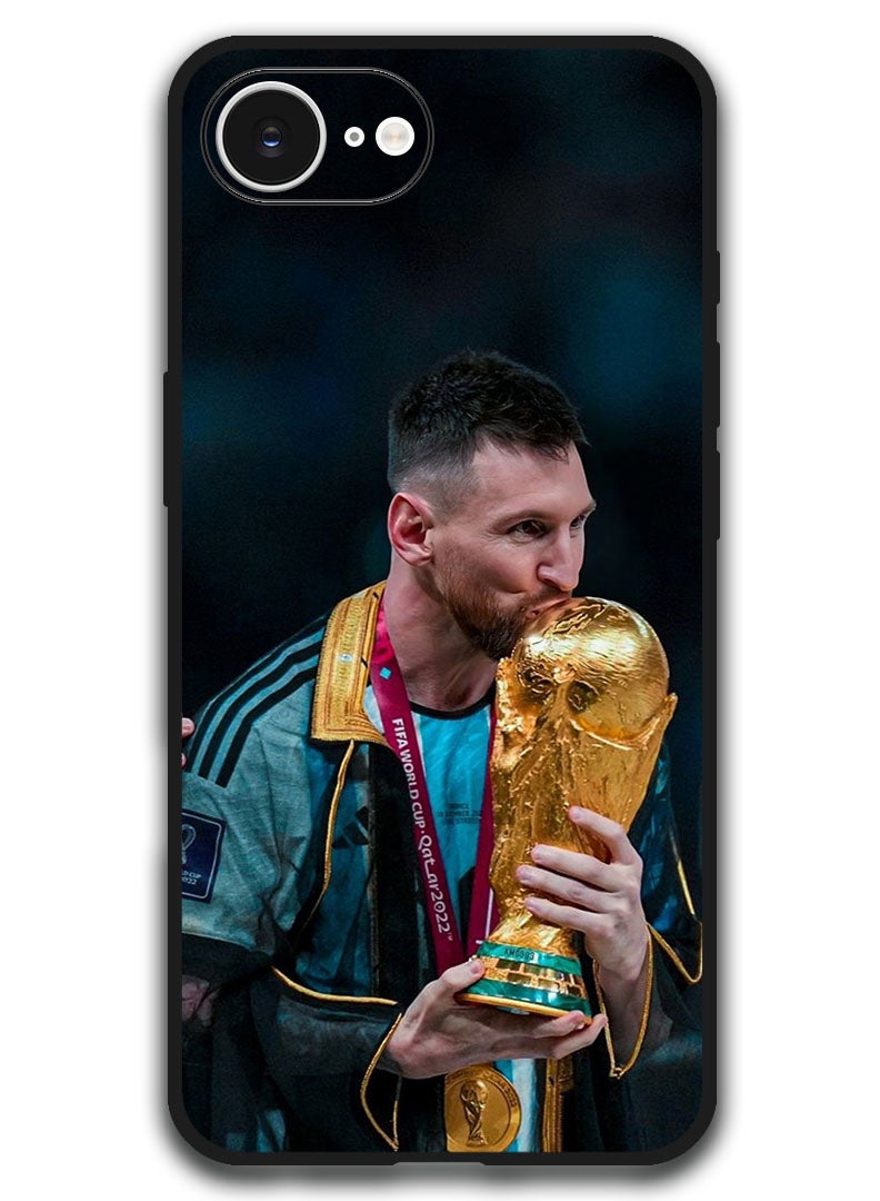Theodor Case Compatible with Apple iPhone 17e / 16e 6.1 Inch Protection Shockproof Bumper Cover - Messi (6) - Image 1