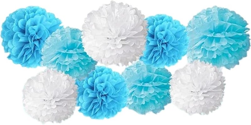 4 Sets Paper Flower Balls DIY Colored Ball Wedding Bridal Shower Birthday Christmas Party Decor Garland - Image 2