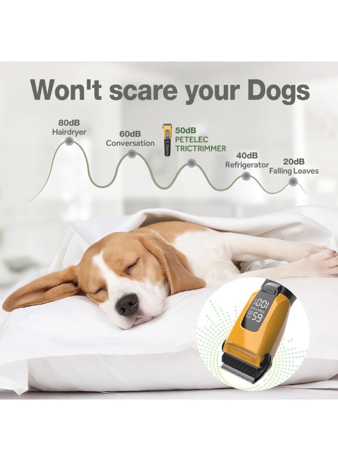 سمارتكس ماكينة قص شعر الحيوانات الأليفة، ماكينة حلاقة لاسلكية للعناية بالحيوانات للكلاب والقطط والسلالات الكبيرة، ماكينة قص شعر الحيوانات الأليفة الكهربائية القابلة لإعادة الشحن للفراء السميك والثقيل/ماكينة حلاقة لاسلكية منخفضة الضوضاء قابلة لإعادة الشحن مع 3 سرعات/شفرة من الفولاذ المقاوم للصدأ/ماكينة حلاقة مقاومة للماء للكلاب والحيوانات الأليفة - Image 3