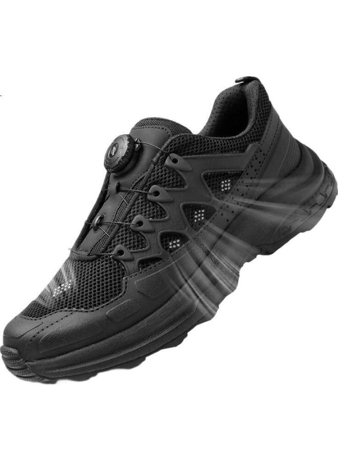 Strongman أحذية رياضية خارجية للرجال من كيانغرين، أحذية تدريب 3515، أحذية تنزه وتسلق غير مزودة بأربطة، Jdh309Zl، سوداء، مقاس 44 - Image 2