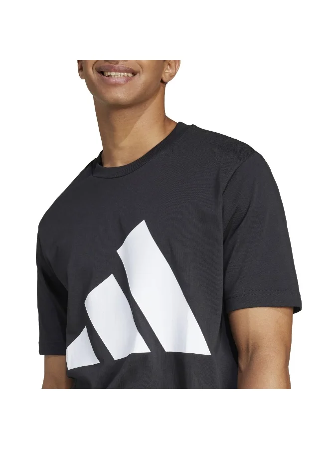 Adidas Adidas M Bl Sj T Black Graphic Tee (Short Sleeve) T-Shirts For Men