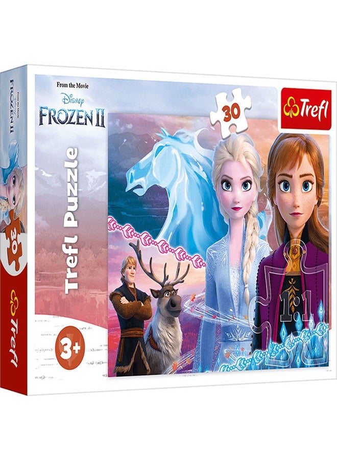 Trefl Trefl - 30 Pieces Frozen Courage of the Sisters Puzzle - 18253 - Image 1