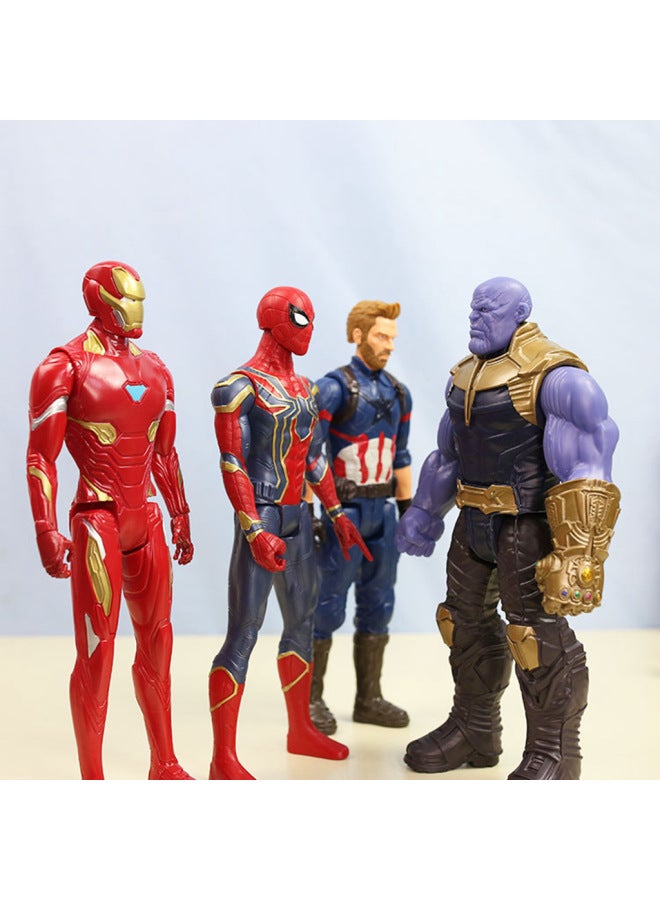 The AvengerS 3 Infinity War Steel M Spider M Spider Man ThanoS Black Panther 30cm Action Figure Model-Color:Than M Ba - Image 4