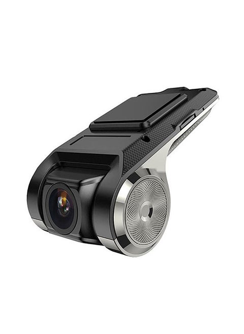 USB Dash Camera Car DVR HD720P, 90° Rotating Lens 170° Wide Angle Road Video Recorder Automatic Cyclic Coverage Recording G-Sensor