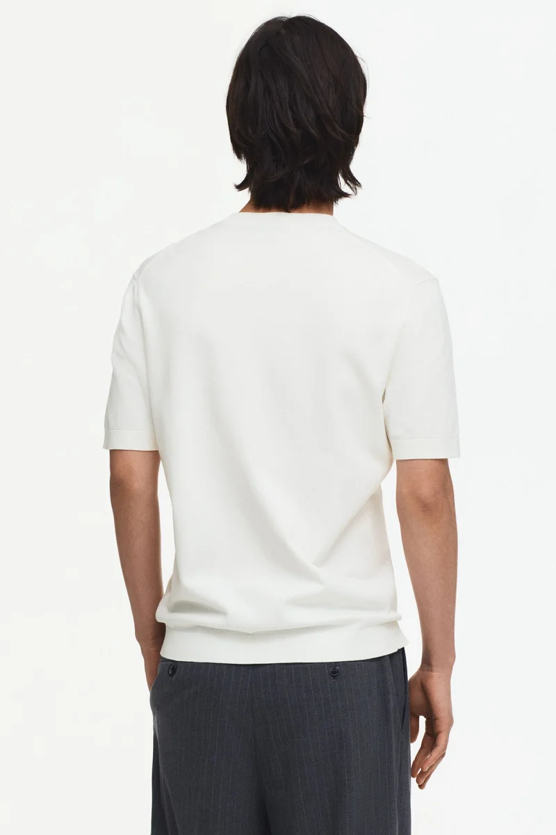 H&M  Slim Fit Knitted T-shirt for Men | Best Price UAE