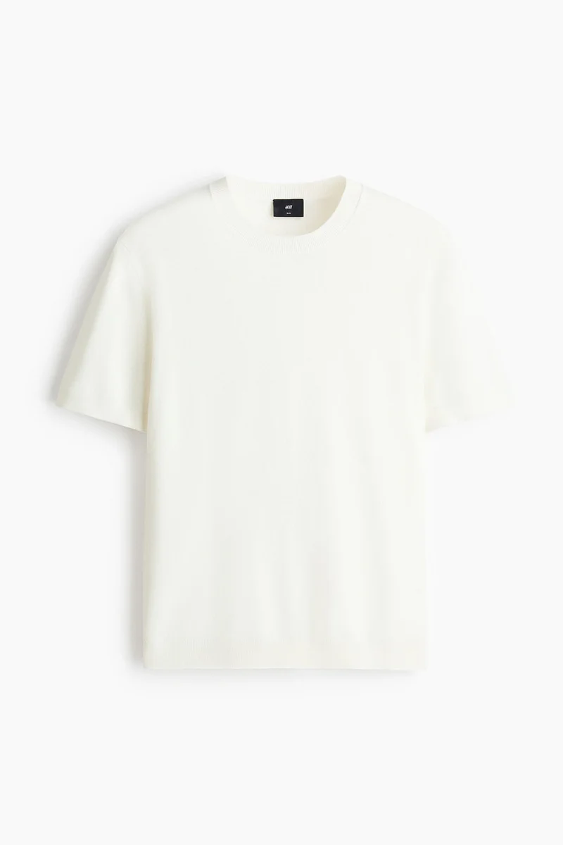 H&M  Slim Fit Knitted T-shirt for Men | Best Price UAE