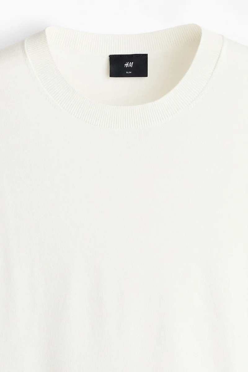 H&M Slim Fit Knitted T-shirt