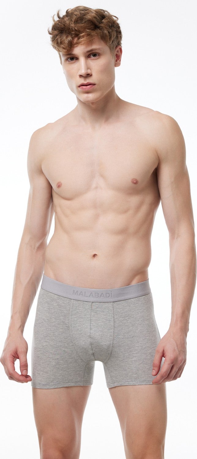 Malabadi Men's Gray 5 Pack Milan Modal Boxer 014  - Image 2
