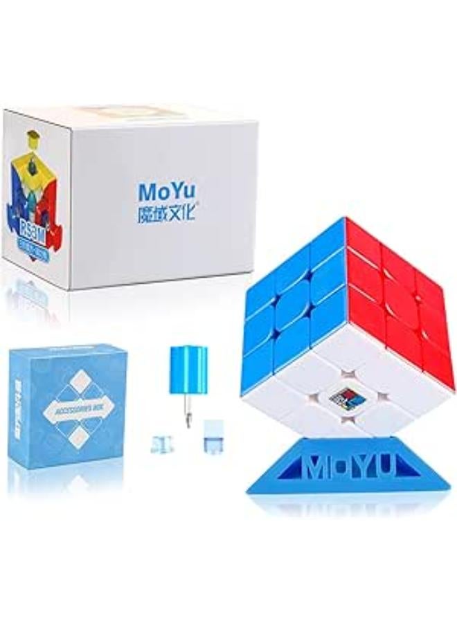 مكعب السرعة أو المكعبات، 48 قطعة مكعب سحري مغناطيسي 3 × 3 من Moyu RS3M 2020 هي مكعب سهل الدوران ولعب سلس ومتين للهواة والمنافسين