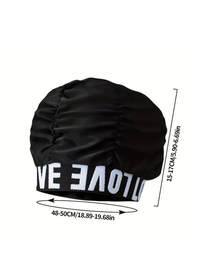 Goolsky Trendy Jacquard Swim Cap, Long Hair Swim Cap. Perfect for Women, This Is a Large Swim Cap Designed for Females.  - Image 3