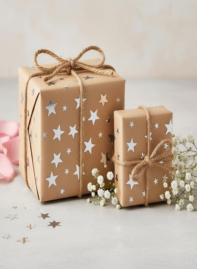 Quilax 30 Sheets 3 Size Silver Star Stickers, Glitter Self-Adhesive Silver Stickers for Handicrafts Christmas Decoration, Classroom Teacher Supplies, Glitter Stars Sticker as Reward Labels - Image 3