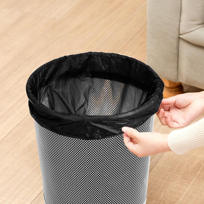 Biodegradable Trash Bags Roll 100Pcs 2.6 Gallon Black Small Garbage Bags Starch-Based Kitchen Bathroom Trash Can Liners for Home Office - Image 4