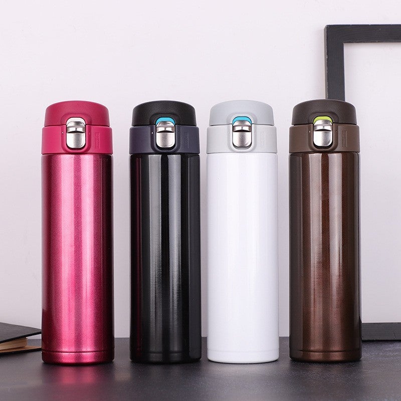 Bounce Cup Thermos Cup Three Generation 304 Stainless Steel Straight Cup Car Water Cup Advertising Campaign Gift Cup Logo - Image 2