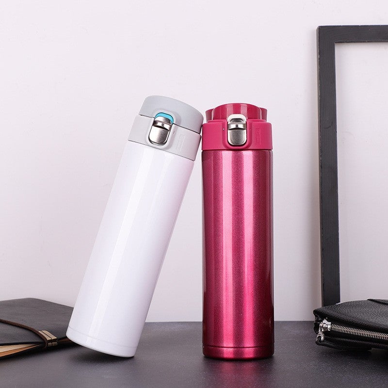 Bounce Cup Thermos Cup Three Generation 304 Stainless Steel Straight Cup Car Water Cup Advertising Campaign Gift Cup Logo - Image 4