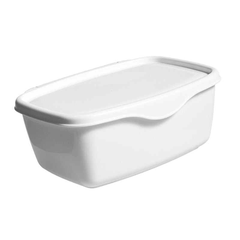 White Wet Tissue Storage Case Compact Organizer with Dustproof Cover - Image 2