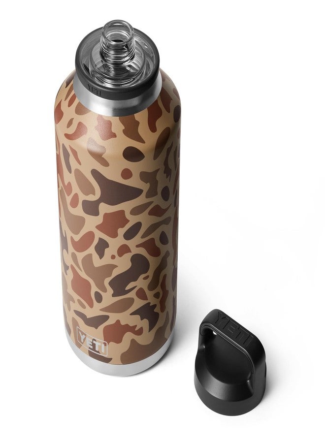 YETI Rambler 64 oz Bottle, Vacuum Insulated, Leakproof, Stainless Steel with Chug Cap, Wetlands Camo - Image 1