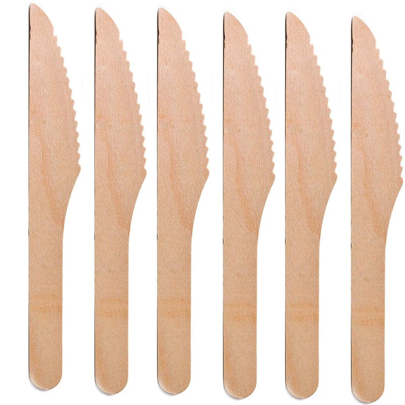 PREETENCY Disposable Wooden Spoon Forks for Suitable for Lunch Dinner Snacks 300 Pieces - Image 2