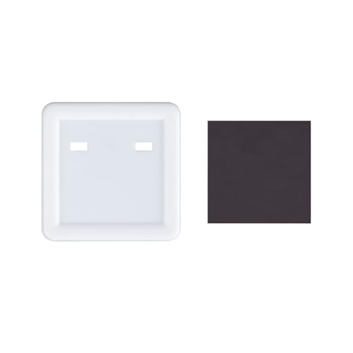 Happizza 100 Sets 50mm/1.97 inch Fridge Magnet Button Maker Supplies for Square-Shaped Button Maker Machine 50mm, Includes Metal Cover, Plastic Back Cover, Soft Magnet, Clear Film&Blank Paper - Image 4