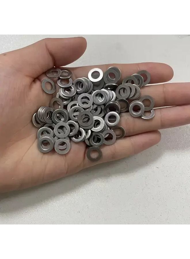 M5 Stainless Steel Flat Screw Washer Round Tab Rust Resistant Construction Fasteners - Image 2