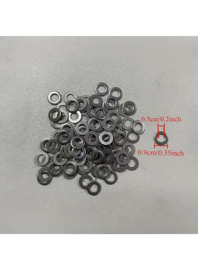 M5 Stainless Steel Flat Screw Washer Round Tab Rust Resistant Construction Fasteners - Image 3