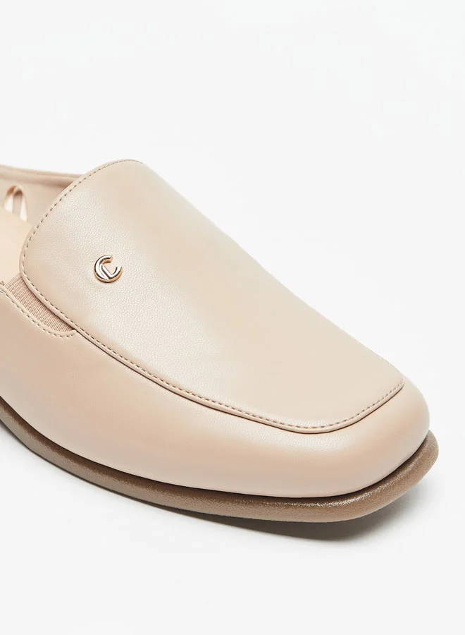 Le Confort Solid Slip-On Mules with Block Heels