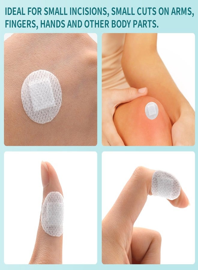 AndicAge 100pcs Adhesive Spot Bandage 1 Inch Spunlace Fabric Round Adhesive Bandages with Non-Stick Pad for Hands, Arms Small Wounds, 1 Box - Image 5