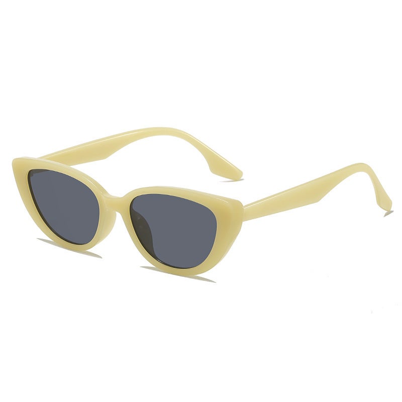 Generic Chic Cat Eye Sunglasses, Retro Fashion Unisex Shades jelly yellow 