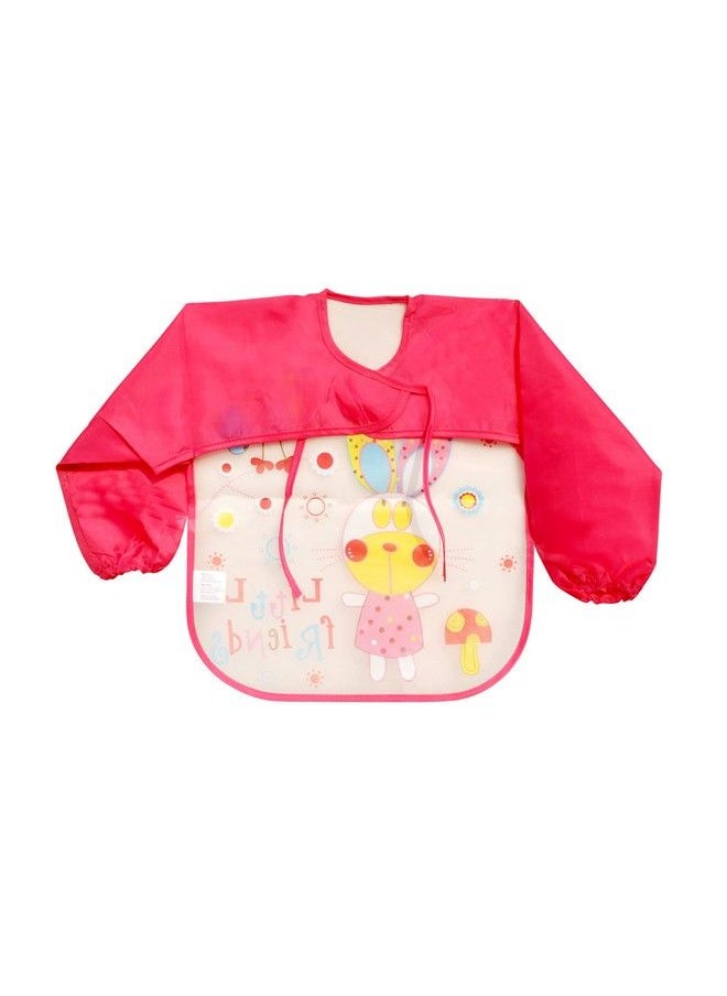 The Little Lookers Full Sleeves Washable Waterproof Bib Apron With Tying Robe; Cute Prints; Quick Dry Pvc Baby Bibs For Newborns Infants Toddlers Babies (636Months) (Pack Of 2)  - Image 3