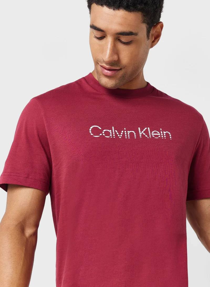CALVIN KLEIN Logo Crew Neck T-Shirt