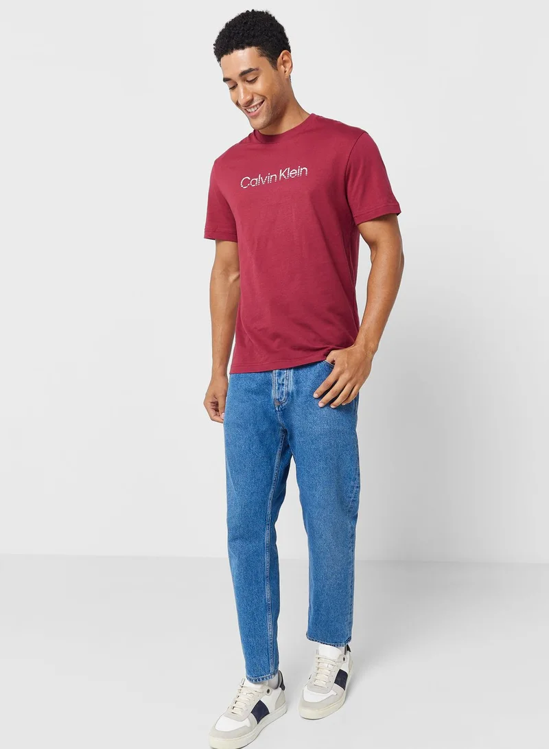 CALVIN KLEIN Logo Crew Neck T-Shirt
