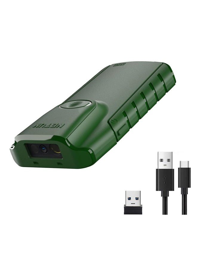 NETUM Bluetooth Barcode Scanner, 3-in-1 Small Portable CCD Barcode Reader Automatic Wireless scanner Scan Back Clip Work with Tablet iOS Android Windows MacOS for Warehouse Inventory POS (1D - E740) - Image 1