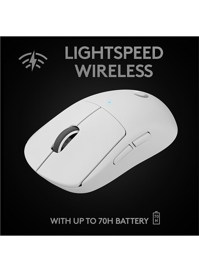 Logitech G PRO X SUPERLIGHT Wireless Gaming Mouse, Ultra-Lightweight, Hero 25K Sensor, 25,600 DPI, 5 Programmable Buttons, Long Battery Life, Compatible With PC/Mac - White - Image 5