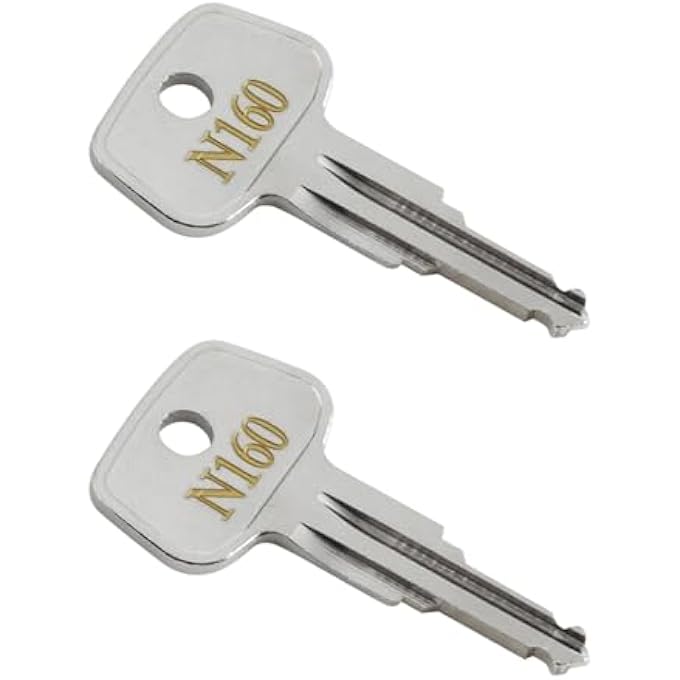 rayihni N160 Car Rack Replacement Key for Roof Racks, Carriers, Crossbars-Codes N160 [2 Pack] - Image 2