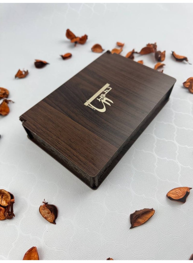Samrix Touch Box with Samrix:  A wooden box containing 3 quarter-tola bottles of oud oil  ✔ A luxurious Touch Box with an elegant wooden design  ✔ Contains a variety of oud oils  ✔ Suitable for luxury gifts and giveaways ✔ Reflects refined taste and Arabian luxury ✔ An ideal gift for friends and family ✔ Suitable for weddings and engagements ✔ Perfect for high-end corporate gifts ✔ Luxurious packaging, ready for presentation ✔ High-quality materials for durability ✔ Rich and distinctive fragrance ✔ Practical yet elegant design ✔ Adds a touch of luxury to any occasion ✔ Reflects Arabian authenticity and heritage ✔ Suitable for religious and formal occasions ✔ Makes the gift more valuable and distinctive ✔ A sophisticated gift that combines beauty and fragrance ✔ Offers a diverse fragrance experience ✔ A luxurious work of art for display and use - Image 2