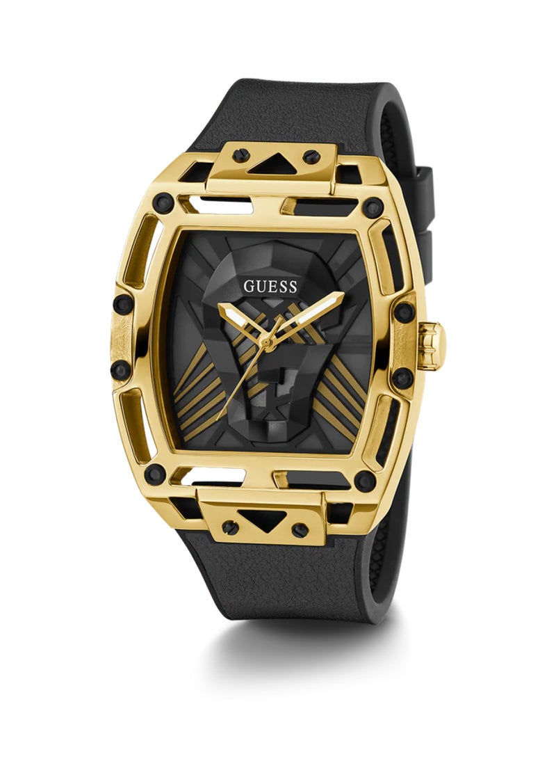 GUESS Men's Black Gold Tone Multi-function Watch GW0500G1 - 44mm - Image 5