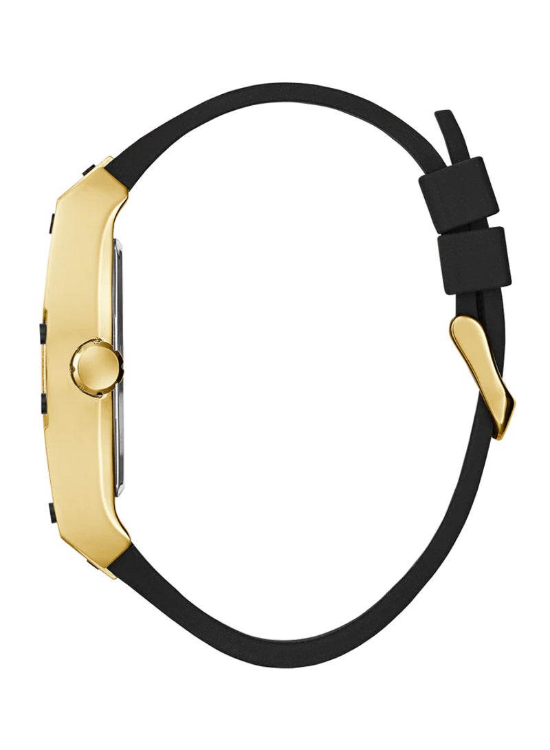 GUESS Men's Black Gold Tone Multi-function Watch GW0500G1 - 44mm - Image 3