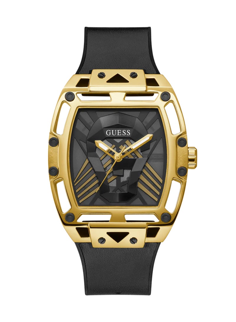 GUESS Men's Black Gold Tone Multi-function Watch GW0500G1 - 44mm - Image 1