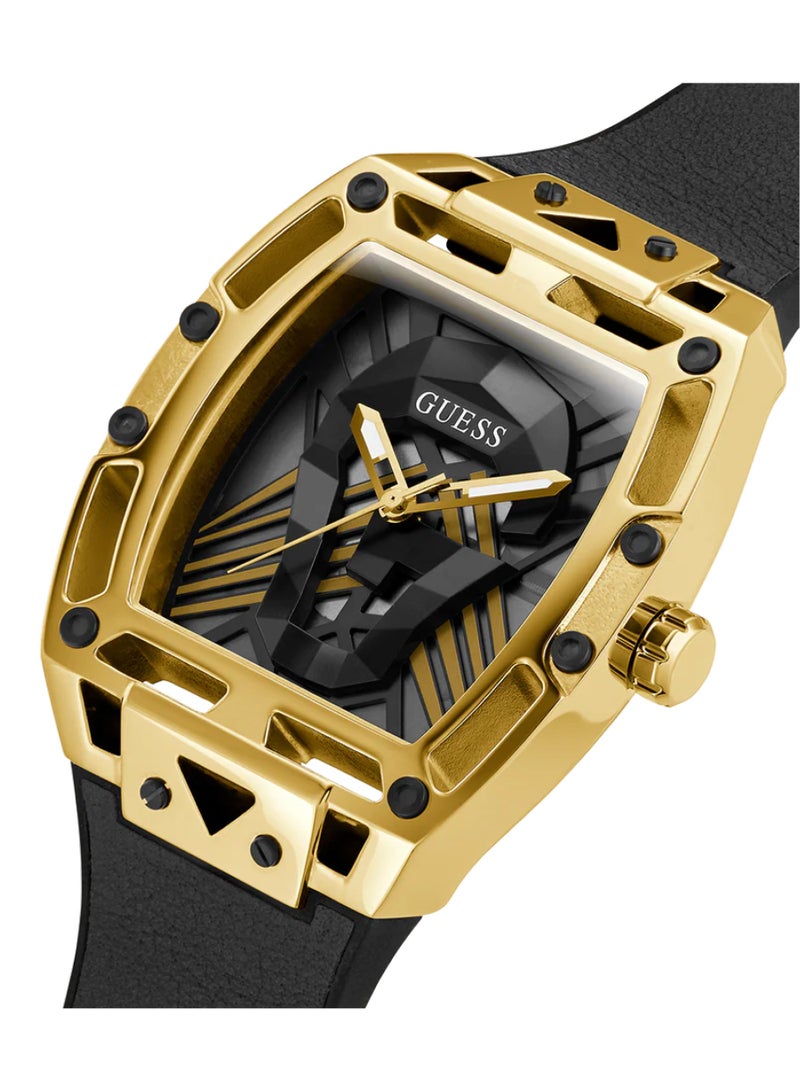 GUESS Men's Black Gold Tone Multi-function Watch GW0500G1 - 44mm - Image 2