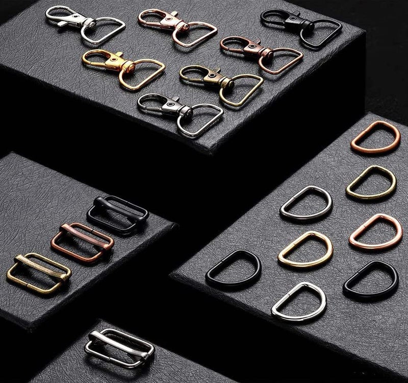 DIY Crafts 6 Pcs Colour Set 6x1, Combo Set, 32mm Metal Lobster Claw Clasps Swivel Lanyards Trigger Snap Hooks Strap for Keychain Key Rings Connector Bags Art Je(6 Pcs Colour Set 6x1, Combo Set) - Image 3
