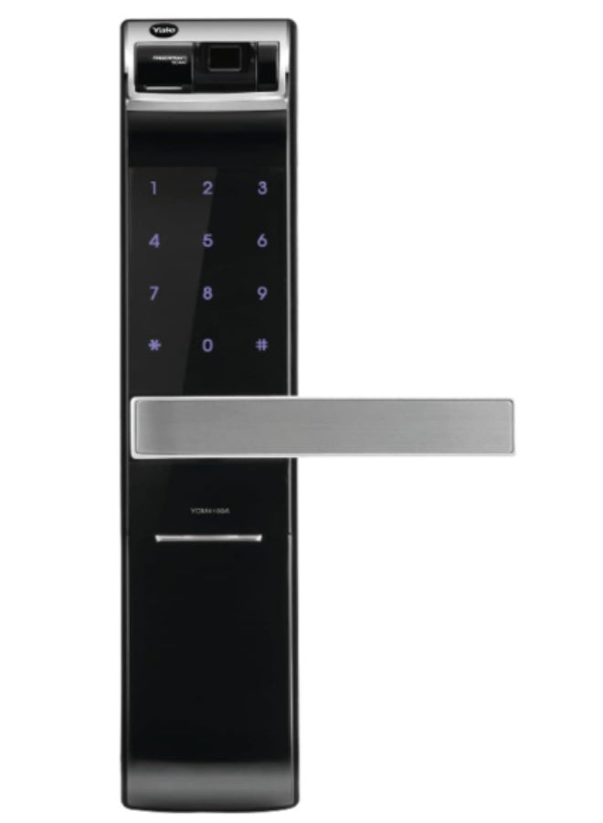 ييل قفل ذكي YDM4109A - بصمة إصبع، رمز PIN، مفتاح ميكانيكي - دخول بدون مفتاح، قفل تلقائي، مناسب للأبواب اليمنى/اليسرى (تركيب مجاني) - Image 1