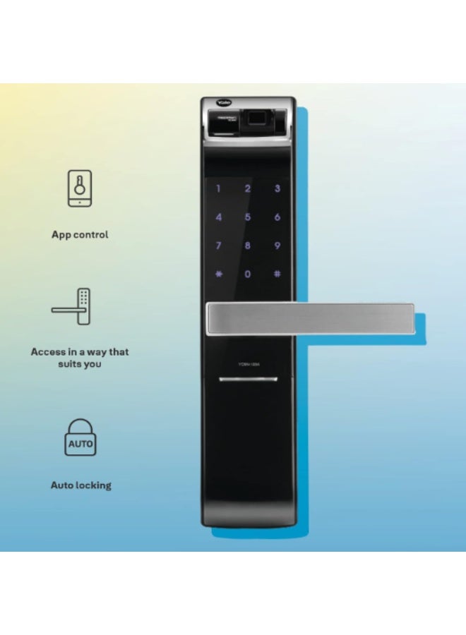 ييل قفل ذكي YDM4109A - بصمة إصبع، رمز PIN، مفتاح ميكانيكي - دخول بدون مفتاح، قفل تلقائي، مناسب للأبواب اليمنى/اليسرى (تركيب مجاني) - Image 2